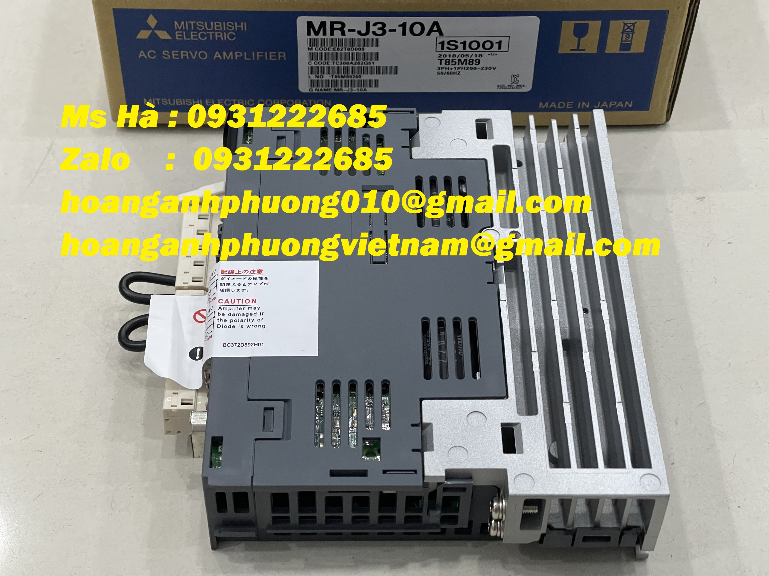 Servo motor J3 series chính hãng MR-J3-10A mitsubishi